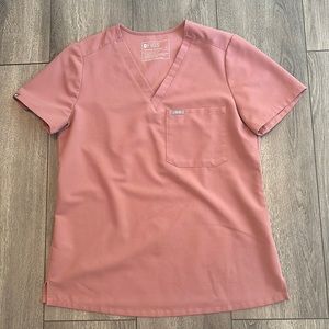 Figs Mineral Mauve Catarina One Pocket Scrub Top